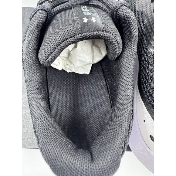 UNDER ARMOUR MEN'S SURGE 3 RUNNING SHOE BLACK WHITE SIZE 11 - Picture 9 of 16